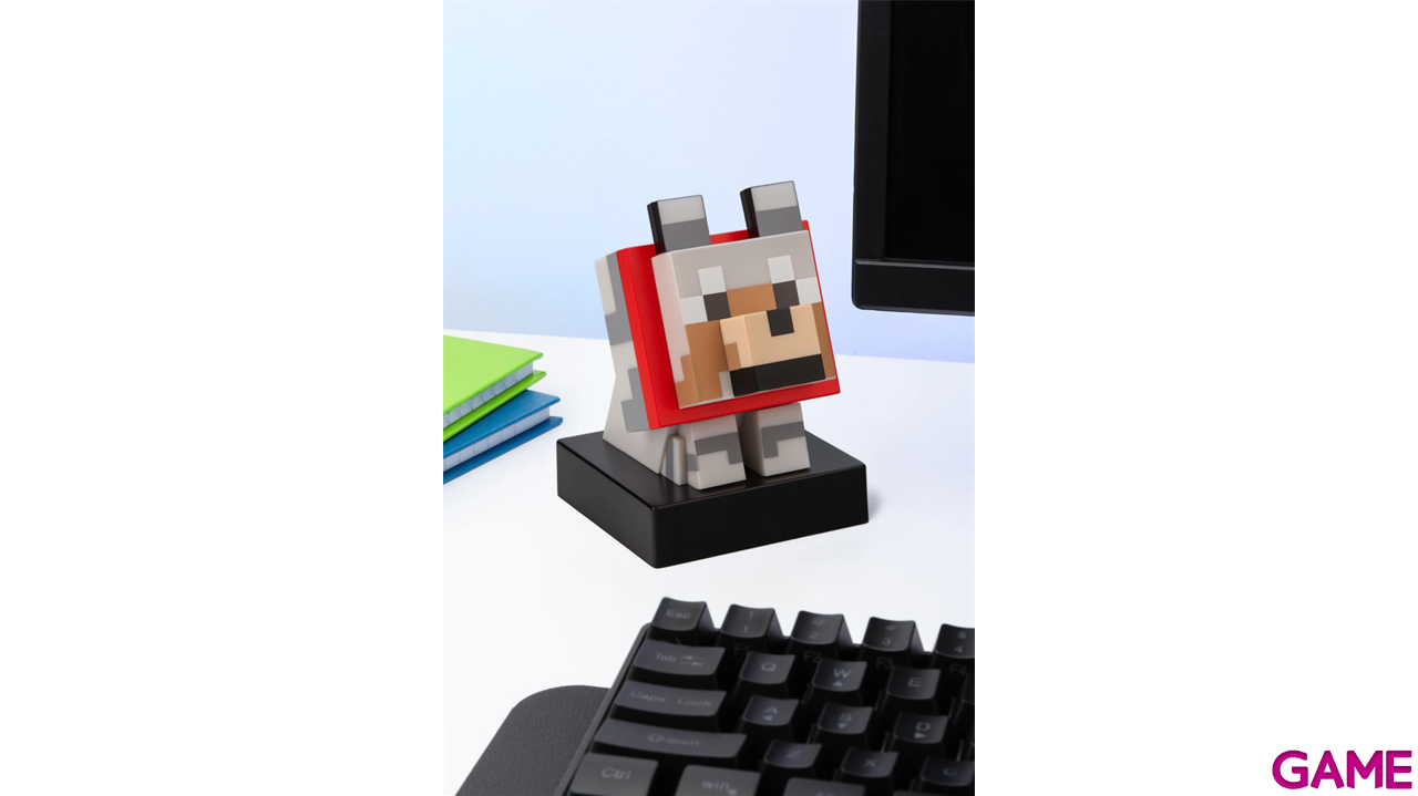 Figura con luz Minecraft Wolf Icon Light de 11 cm-1