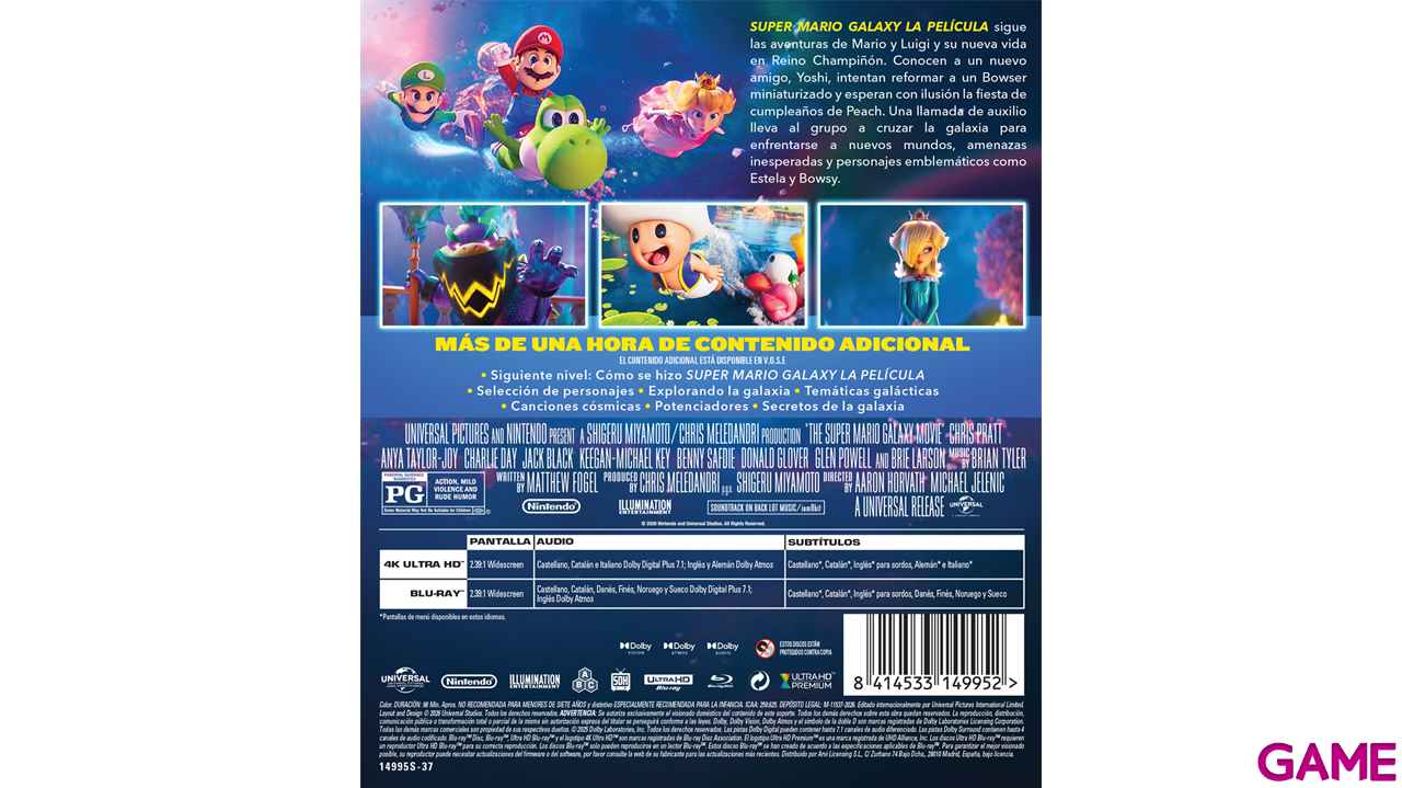 Super Mario Galaxy La Película 4K + BD-0