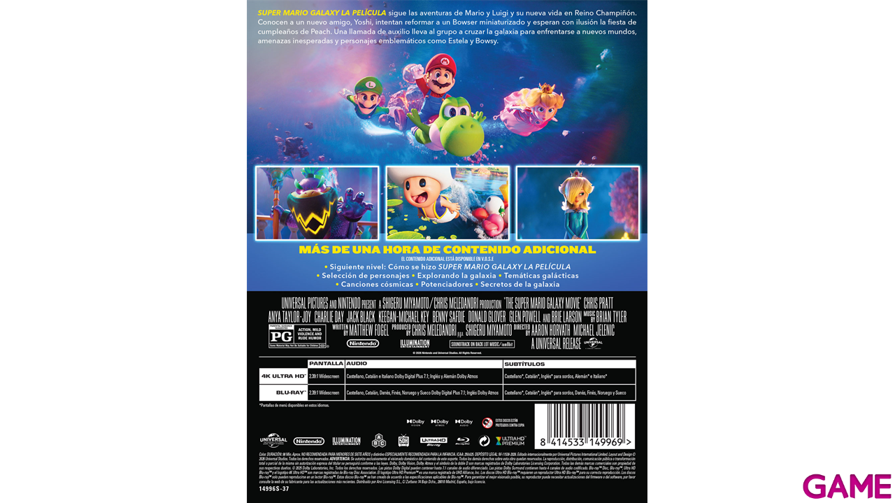 Super Mario Galaxy La Película 4K + BD Edición Steelbook-1