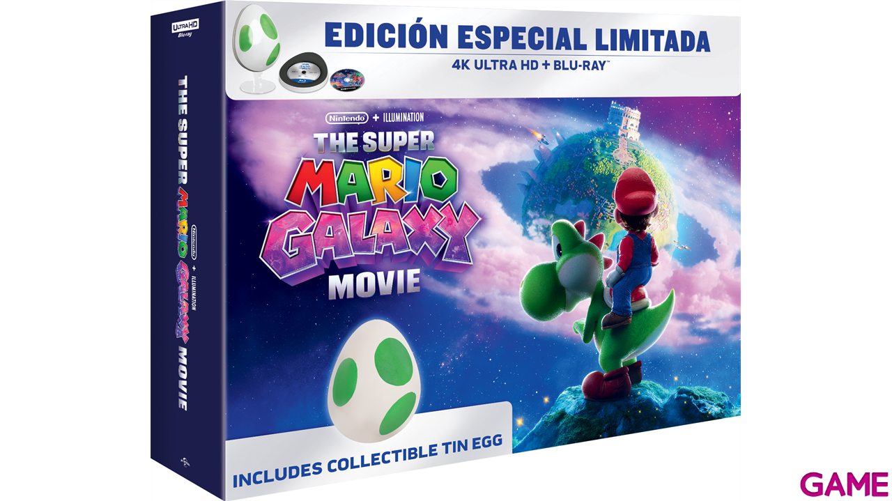 Super Mario Galaxy La Película 4K + BD Edición Especial Huevo Yoshi-0