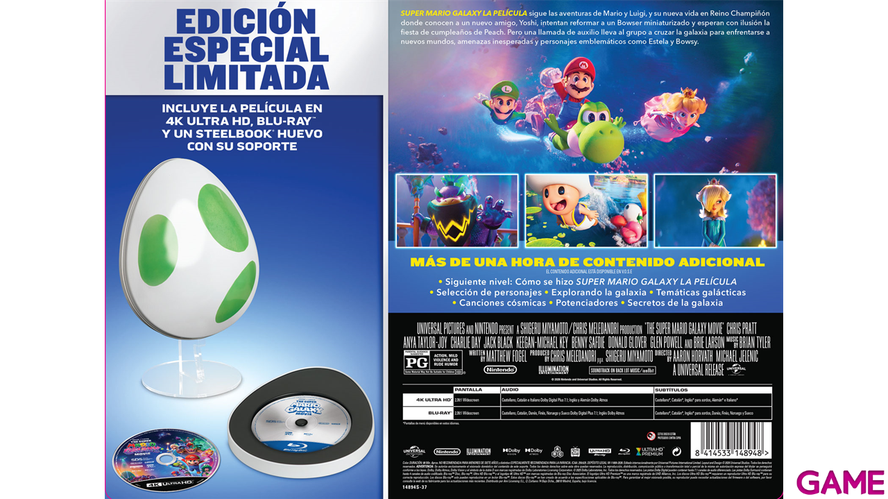 Super Mario Galaxy La Película 4K + BD Edición Especial Huevo Yoshi-2