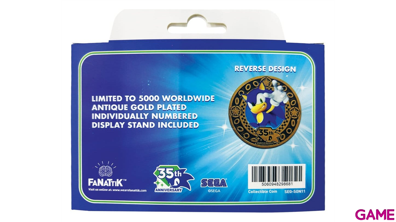 Moneda Coleccionable Sonic the Hedgehog 35th Anniversary Limited Edition-5