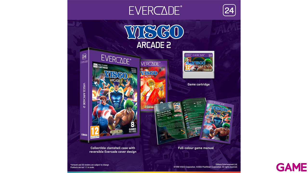 Cartucho Evercade Visco Arcade 2-12