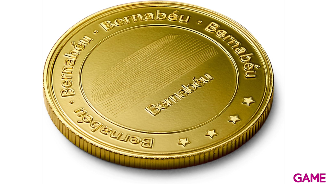 Moneda dorada Real Madrid Edición especial Escudo y Estadio Santiago Bernabeu-2