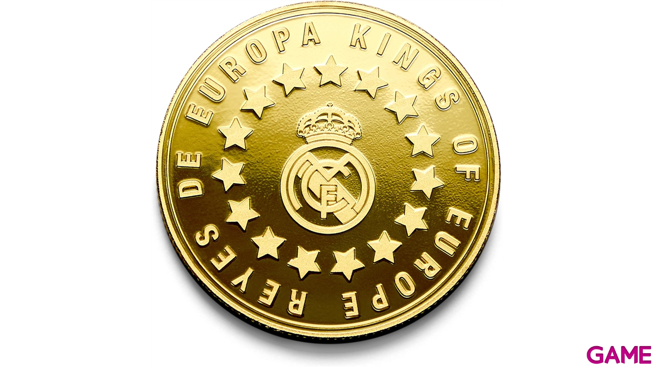 Moneda dorada Real Madrid Edición especial con Escudo e inscripción 