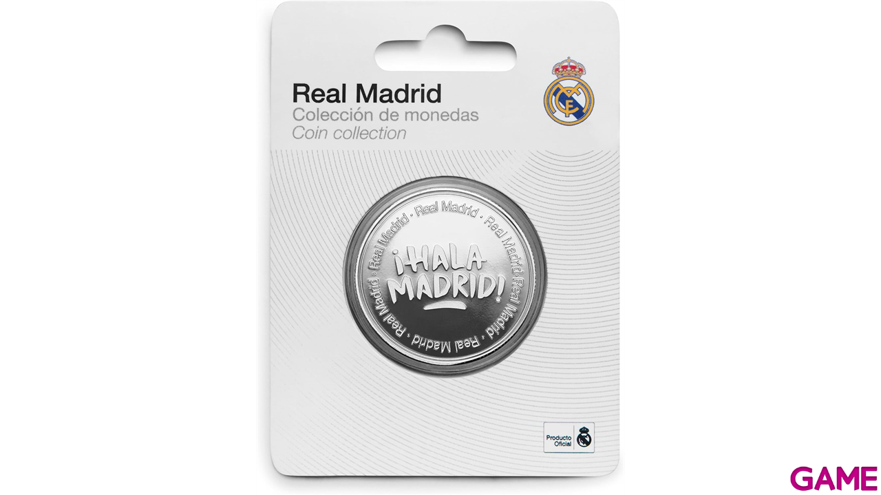Moneda Niquel Real Madrid Edición especial con Escudo e inscripción ¡Hala Madrid!-2