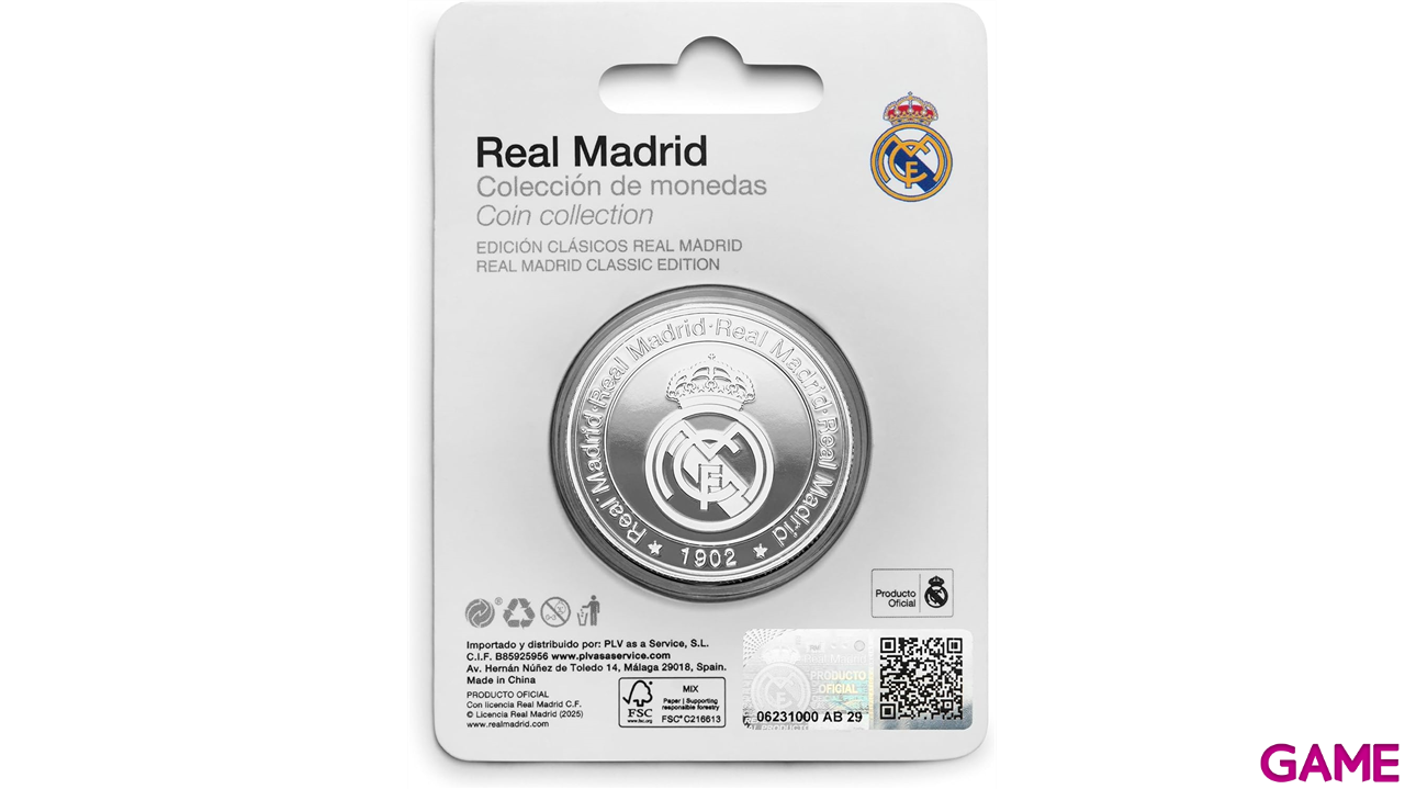 Moneda Niquel Real Madrid Edición especial con Escudo e inscripción ¡Hala Madrid!-3
