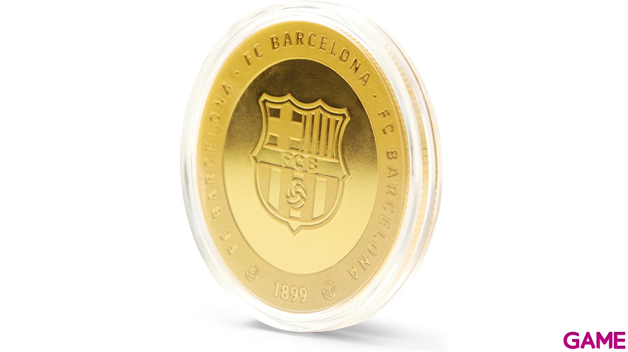 Moneda dorada FC Barcelona Edición especial Escudo y Estadio Spotify Camp Nou-4