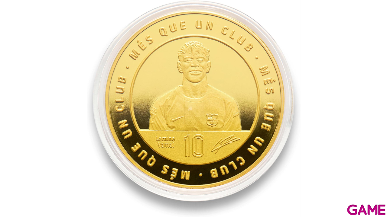 Moneda dorada FC Barcelona Edición especial Lamine Yamal-4