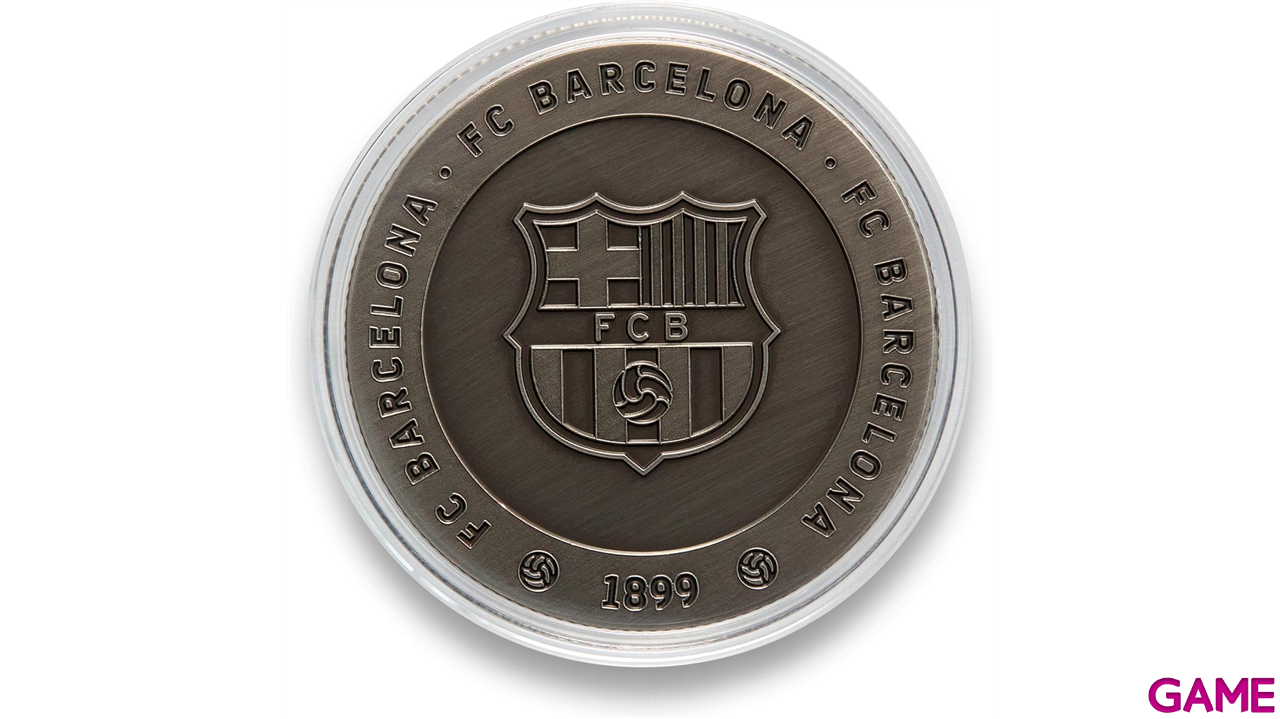Moneda color bronce FC Barcelona Edición especial con Escudo y la Massia-1