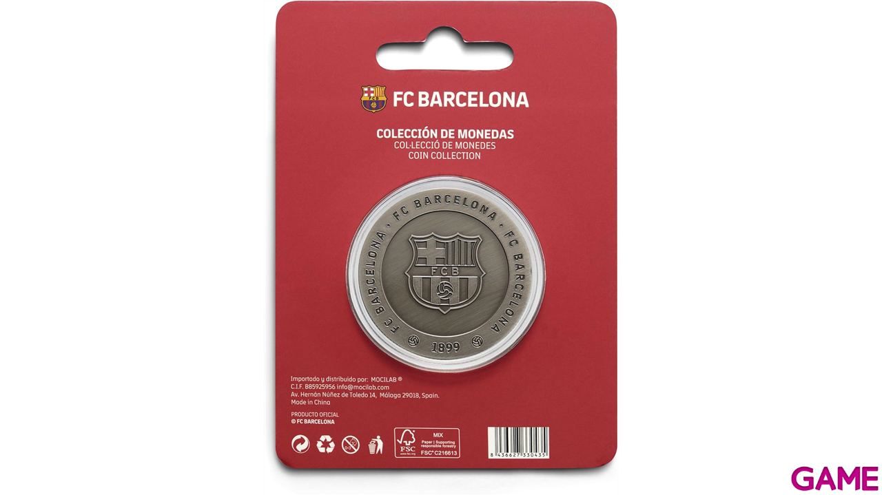 Moneda color bronce FC Barcelona Edición especial con Escudo y la Massia-3