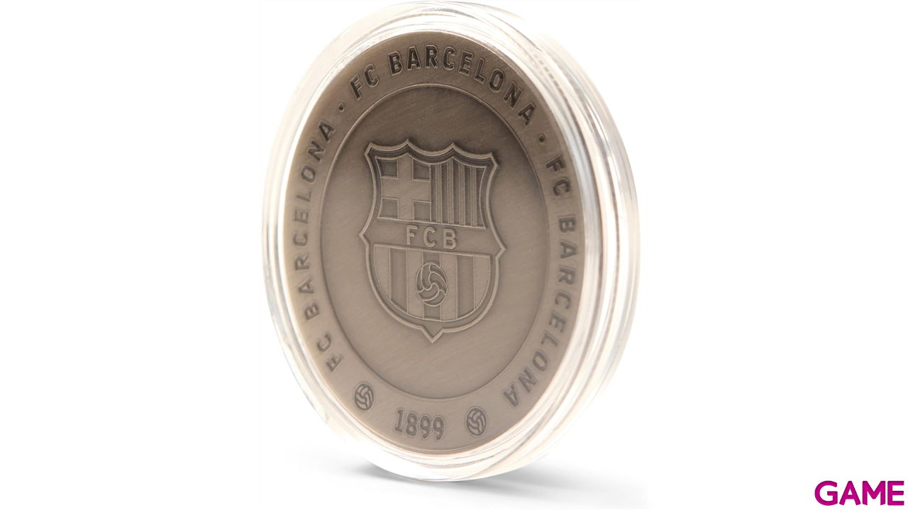 Moneda color bronce FC Barcelona Edición especial con Escudo y la Massia-4