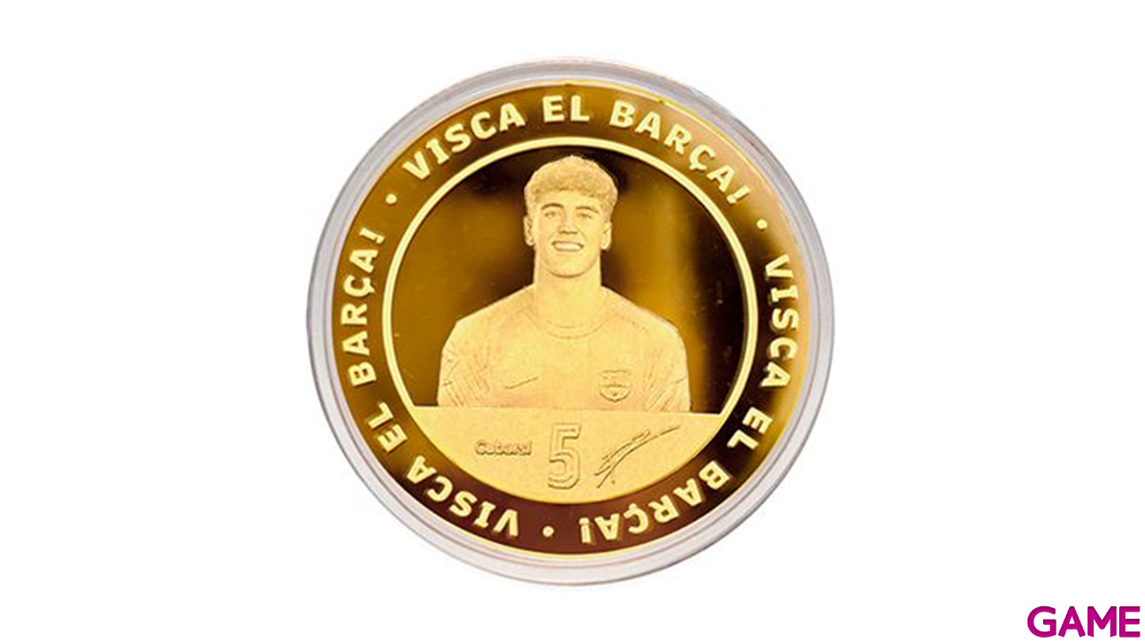 Moneda dorada FC Barcelona Edición Especial Pau Cubarsí “Classic 2025-26”-0