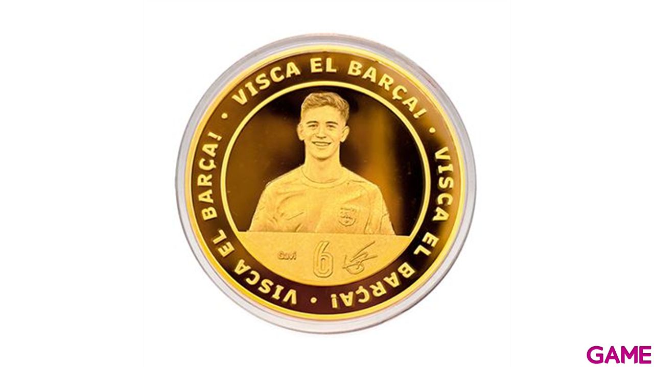 Moneda dorada FC Barcelona Edición Especial Gavi “Classic 2025-26”-1