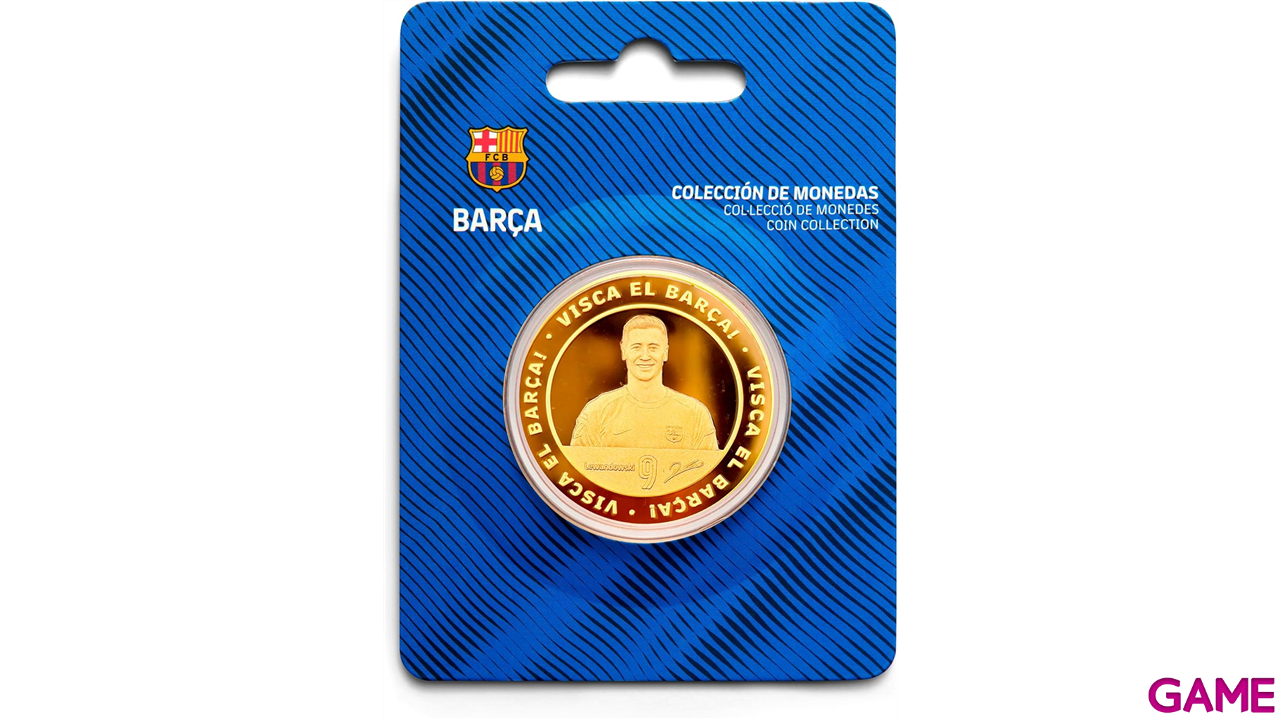Moneda dorada FC Barcelona Edición Especial Robert Lewandowski “Classic 2025-26”-1