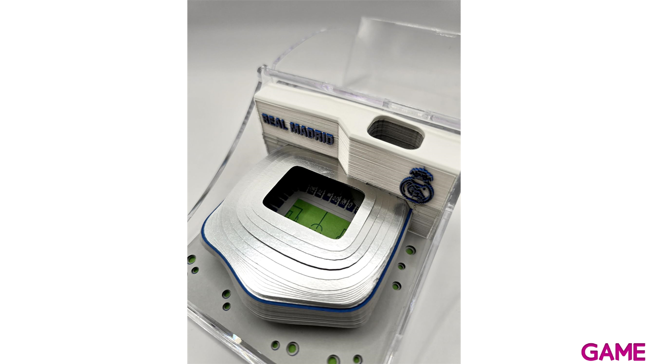 Bloc de notas Real Madrid con Escultura en 3D del Estadio Bernabeu-0