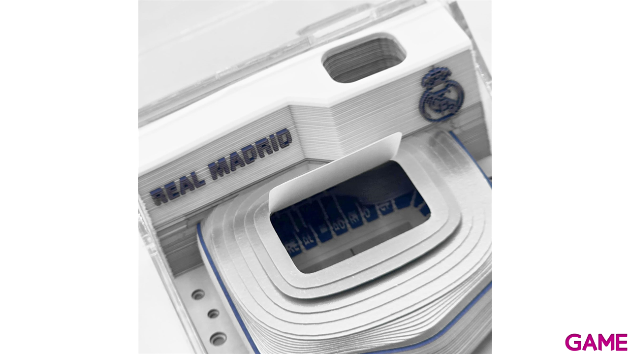Bloc de notas Real Madrid con Escultura en 3D del Estadio Bernabeu-5