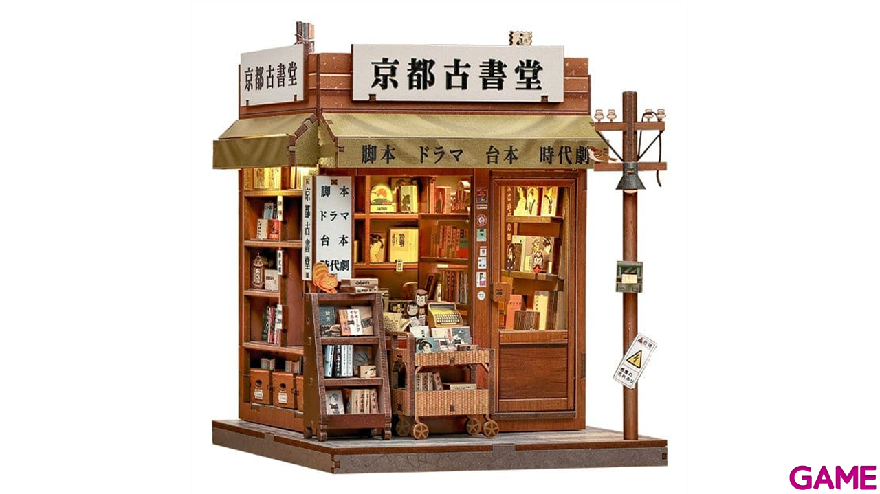 Maqueta Model Kit Miniature House Antique Bookery of Kyoto 18 x 15 cm-1