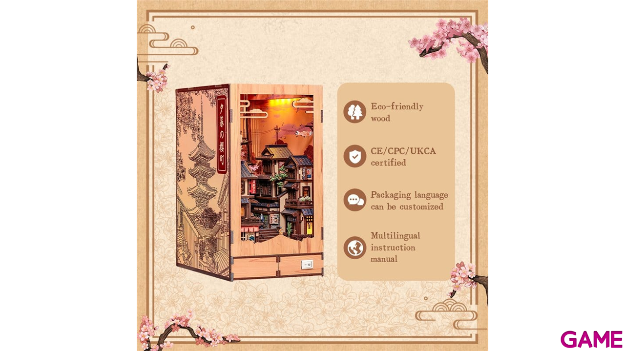 Maqueta Book Nook Twilight Sakura Path 23 x 12 cm-2