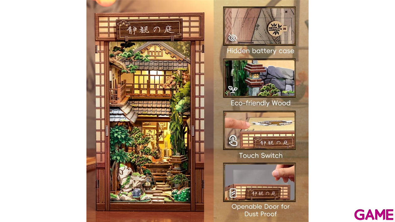 Maqueta Book Nook Serene Courtyard 22 x 12 cm-1