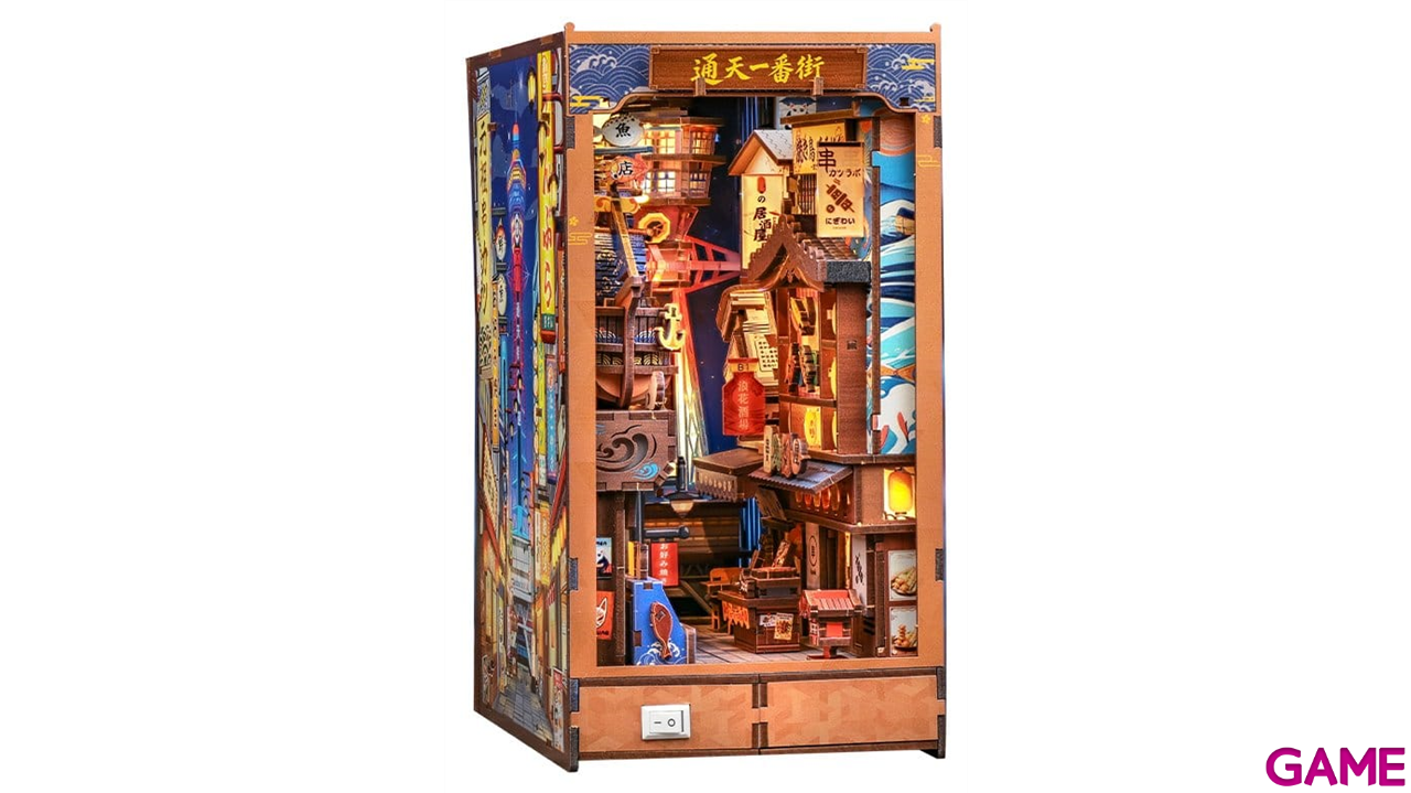 Maqueta Book Nook Tsutenkaku Ichiban Street 23 x 12 cm-0