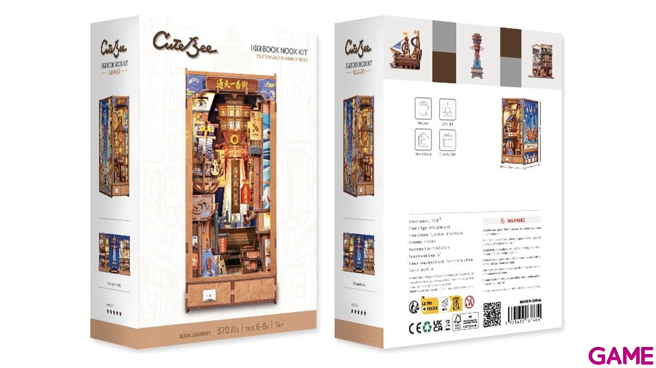 Maqueta Book Nook Tsutenkaku Ichiban Street 23 x 12 cm-5