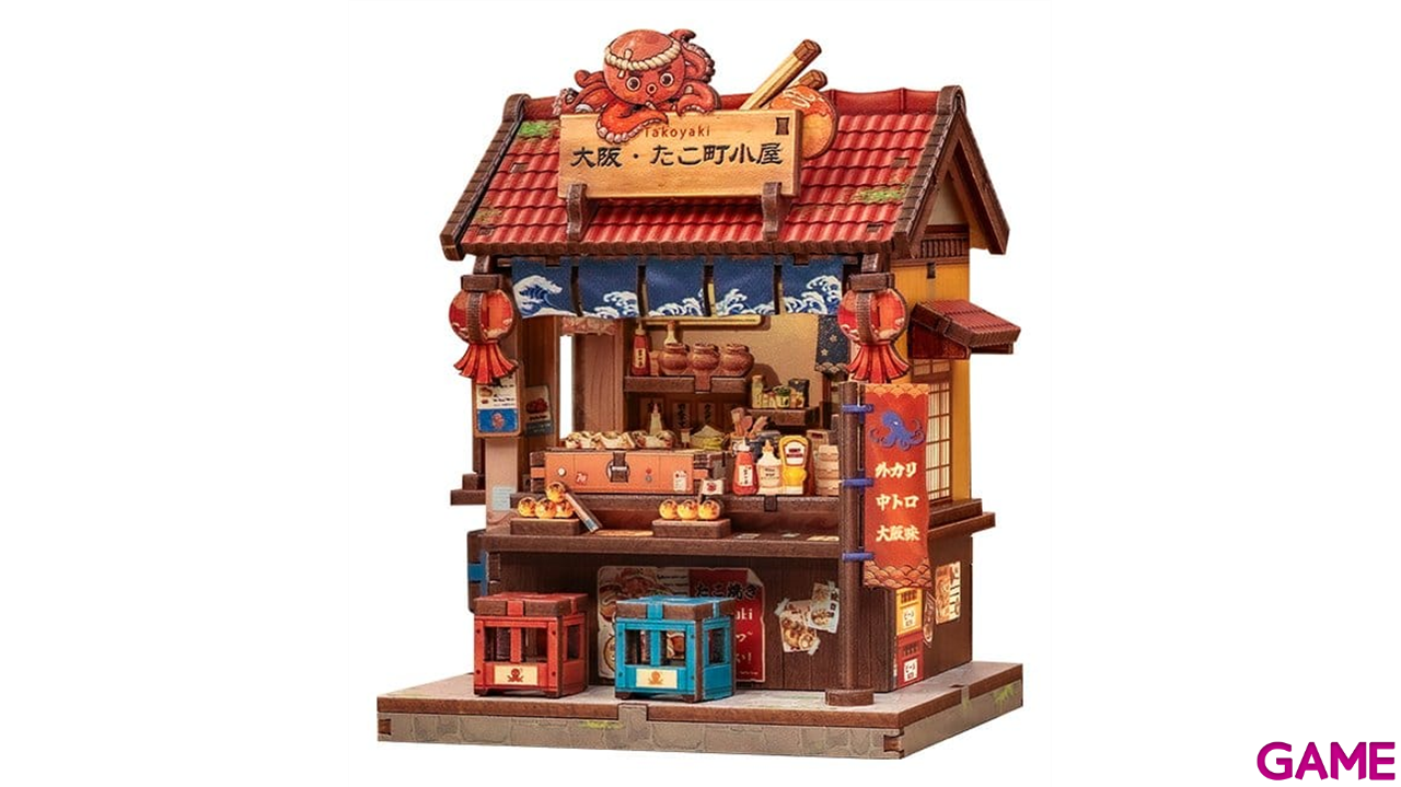 Maqueta Model Kit Miniature House Osaka Takoyaki 12 x 9 cm-3
