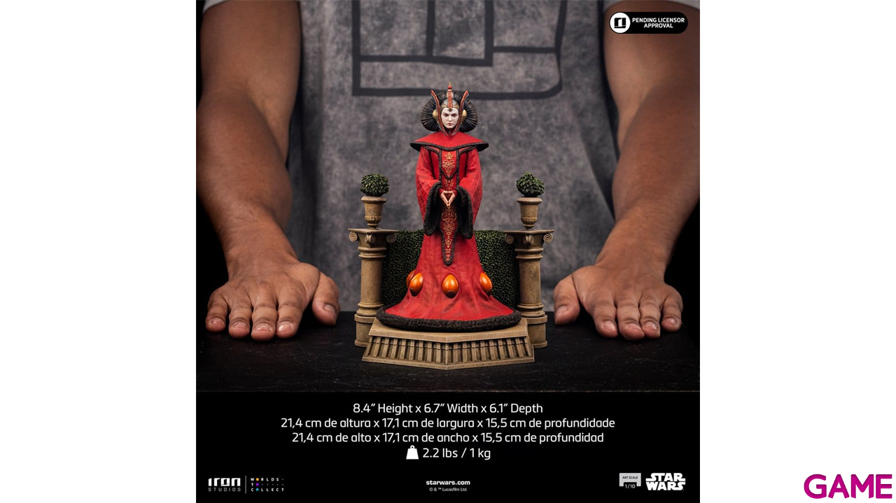 Figura Star Wars Estatua 1/10 Art Scale Reina Amidala de 21 cm-4