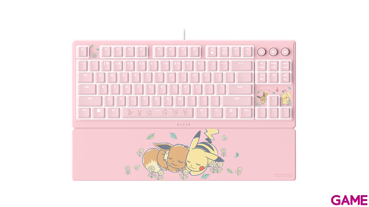 Razer Ornata V3 TKL Edición Pokémon Pikachu/Eevee US Layout - Teclado Gaming-0