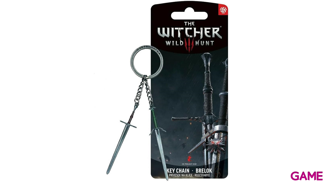 Llavero metalico The Witcher 3 Geralt Two Swords-1