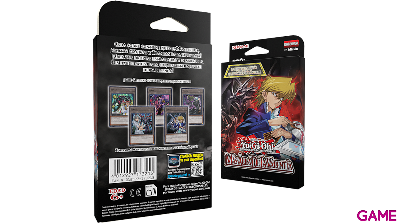 Pack de 3 sobres de cartas Yu-Gi-Oh! JCC: Más Allá de la Valentía (Castellano)-1