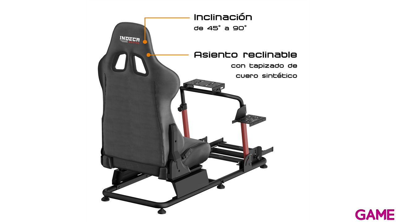 Indeca Laudes Racer GTR Gaming Seat - Asiento Conducción-1