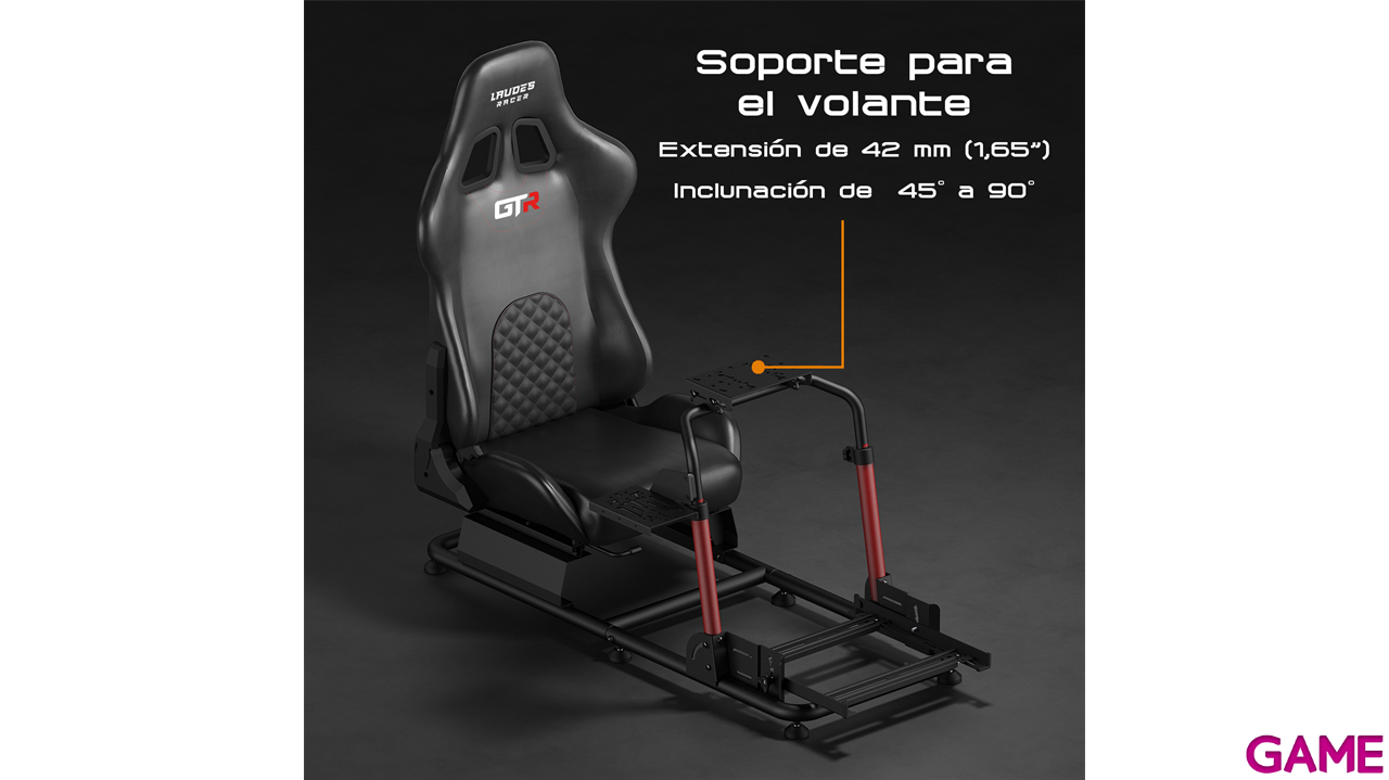 Indeca Laudes Racer GTR Gaming Seat - Asiento Conducción-2