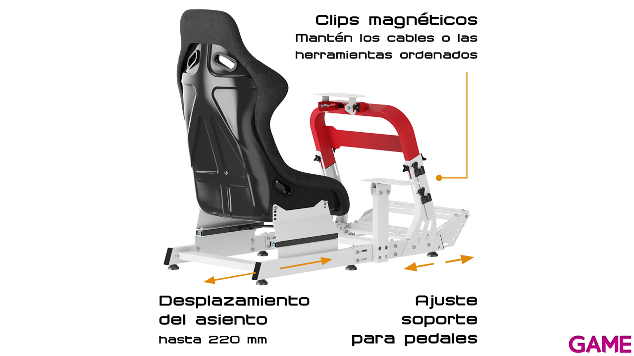 Indeca Sensus Racer GTR Gaming Seat - Asiento Conducción-2