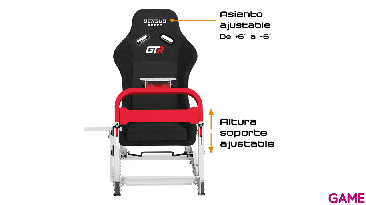 Indeca Sensus Racer GTR Gaming Seat - Asiento Conducción-4
