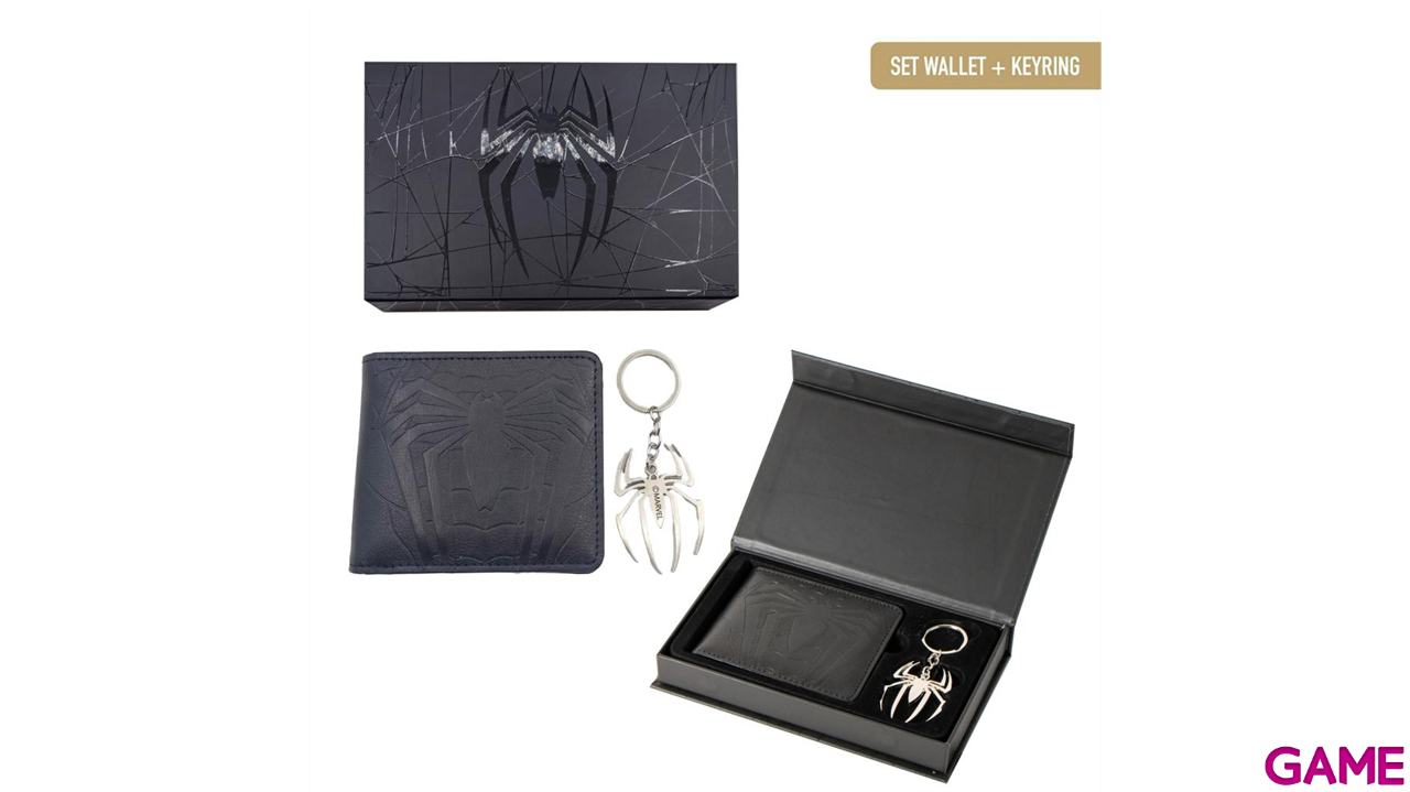 Set de regalo cartera + llavero metalico Spider-man-5