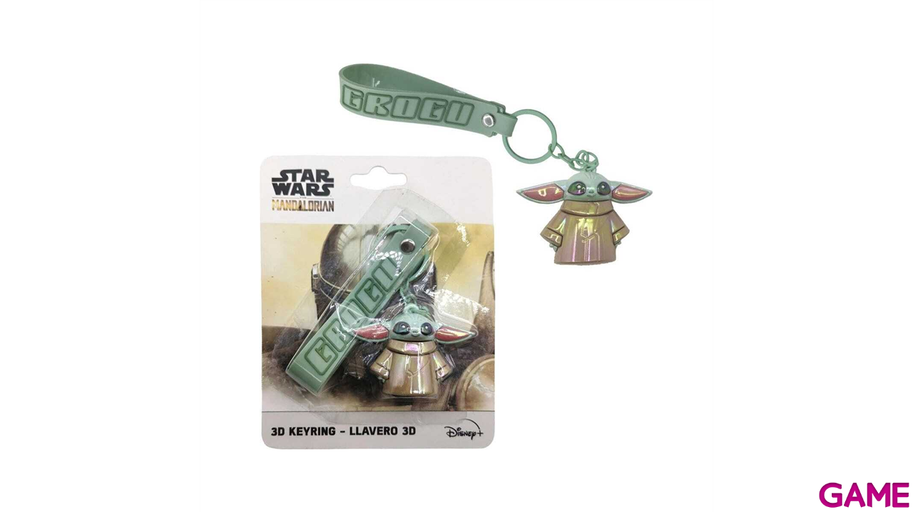 Llavero 3D Star Wars Mandalorian Grogu-0
