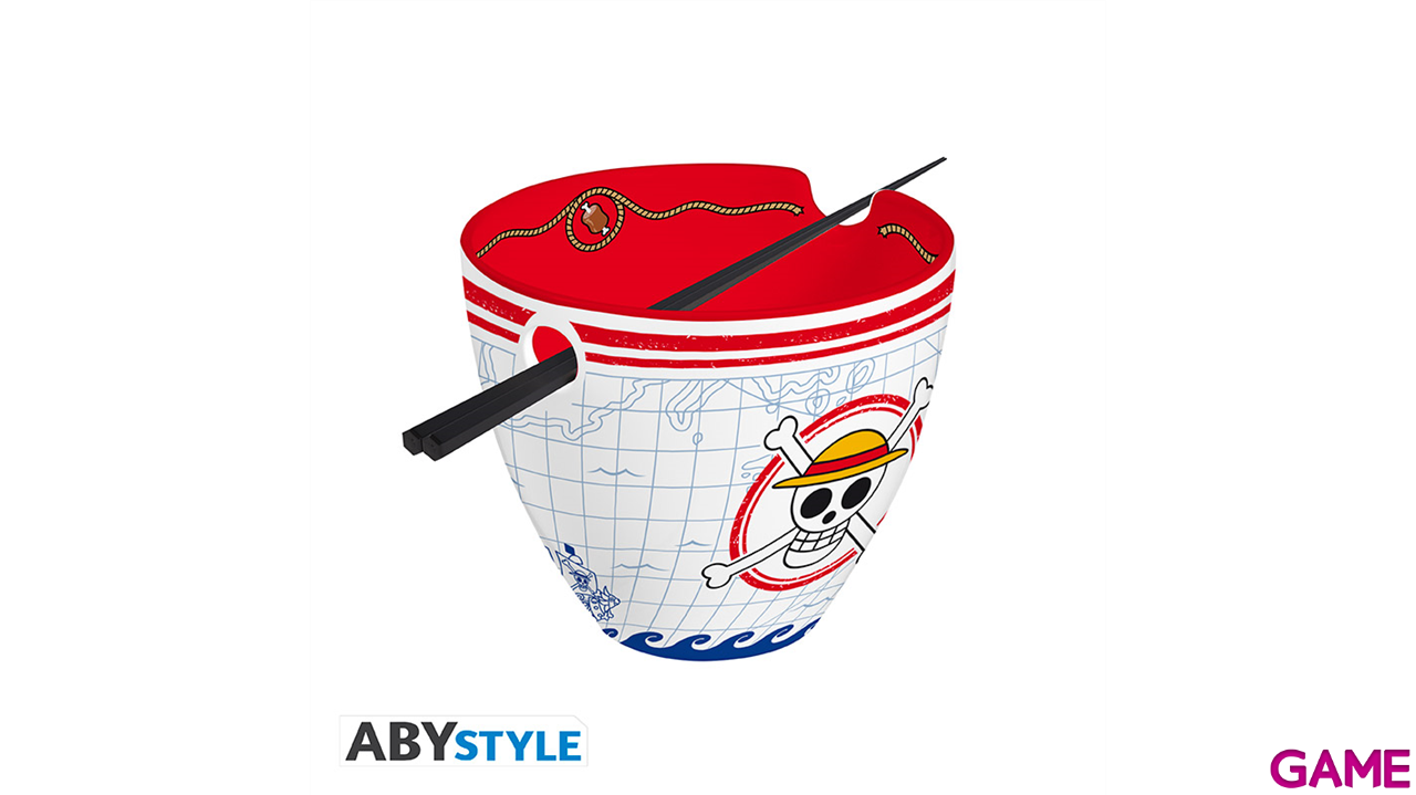 Bowl de Ramen con palillos One Piece Monkey D. Luffy-1