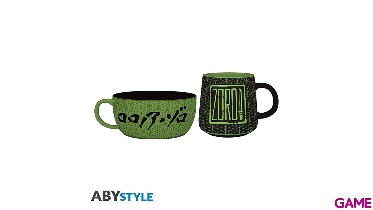 Set de desayuno One Piece Zoro (Taza + Bowl)-0