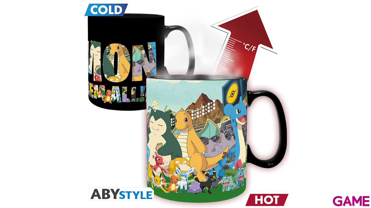 Taza Termosensible Pokémon Gotta catch em all de 460 ml-1