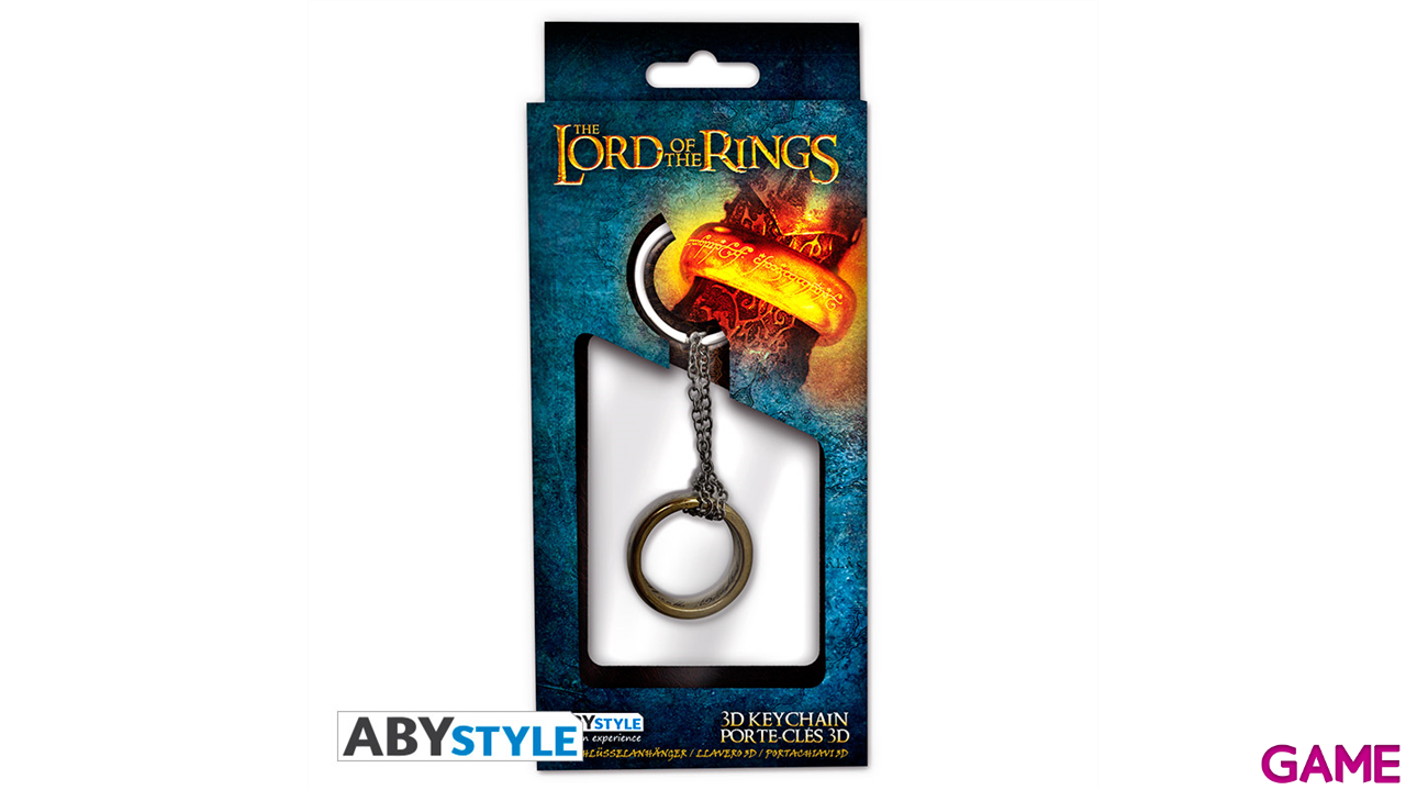 Llavero metálico 3D El Señor de los Anillos El Anillo Único-0