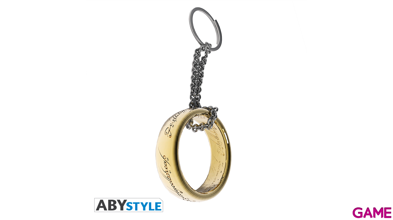 Llavero metálico 3D El Señor de los Anillos El Anillo Único-1