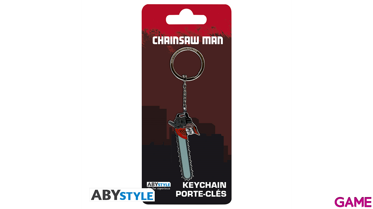 Llavero metálico Chainsaw Man head-0