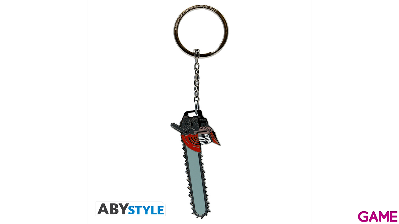 Llavero metálico Chainsaw Man head-1