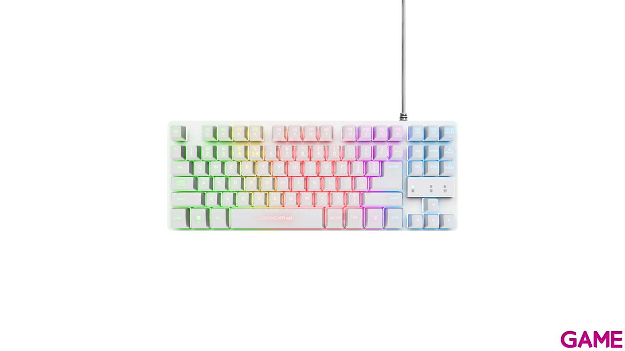 Trust GXT 794W Teclado + Raton + Alfombrilla 3in1 Blanco - Pack Perifericos-4