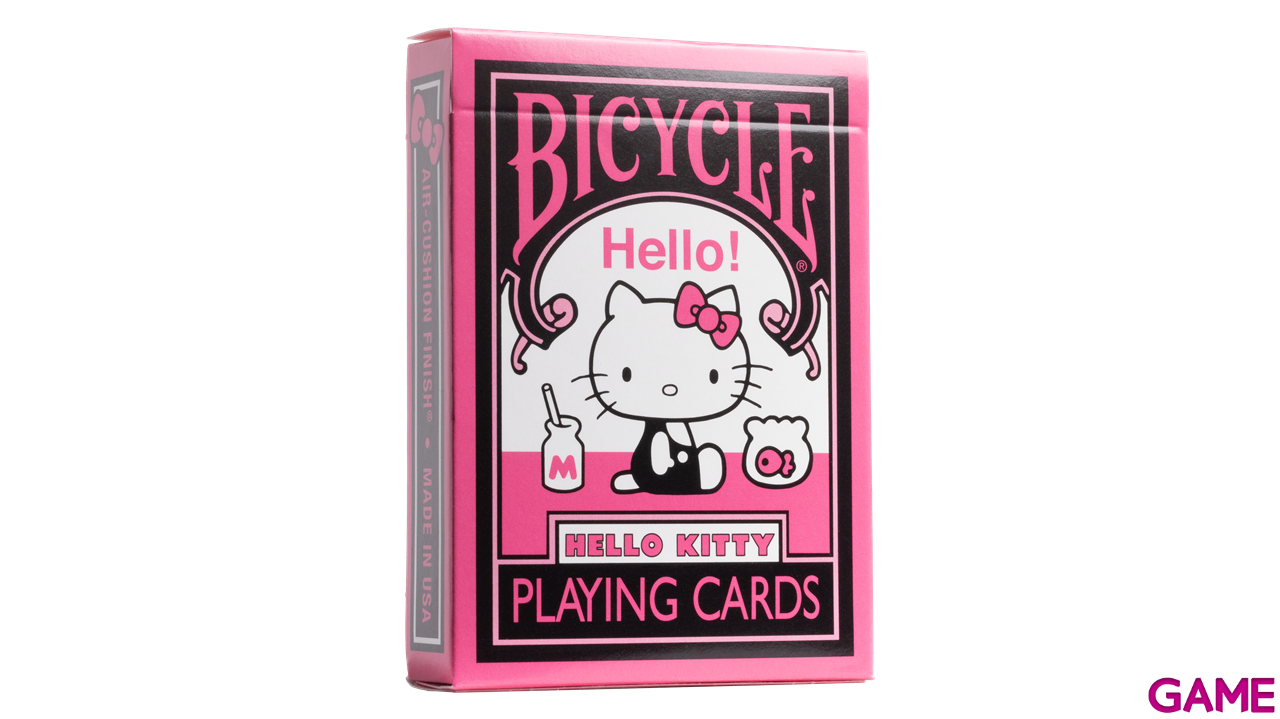 Baraja de Poker Bicycle Hello Kitty Black and Pink-3