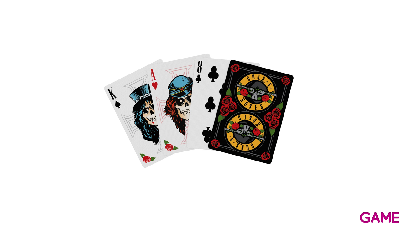 Baraja de Poker Bicycle Guns & Roses-3