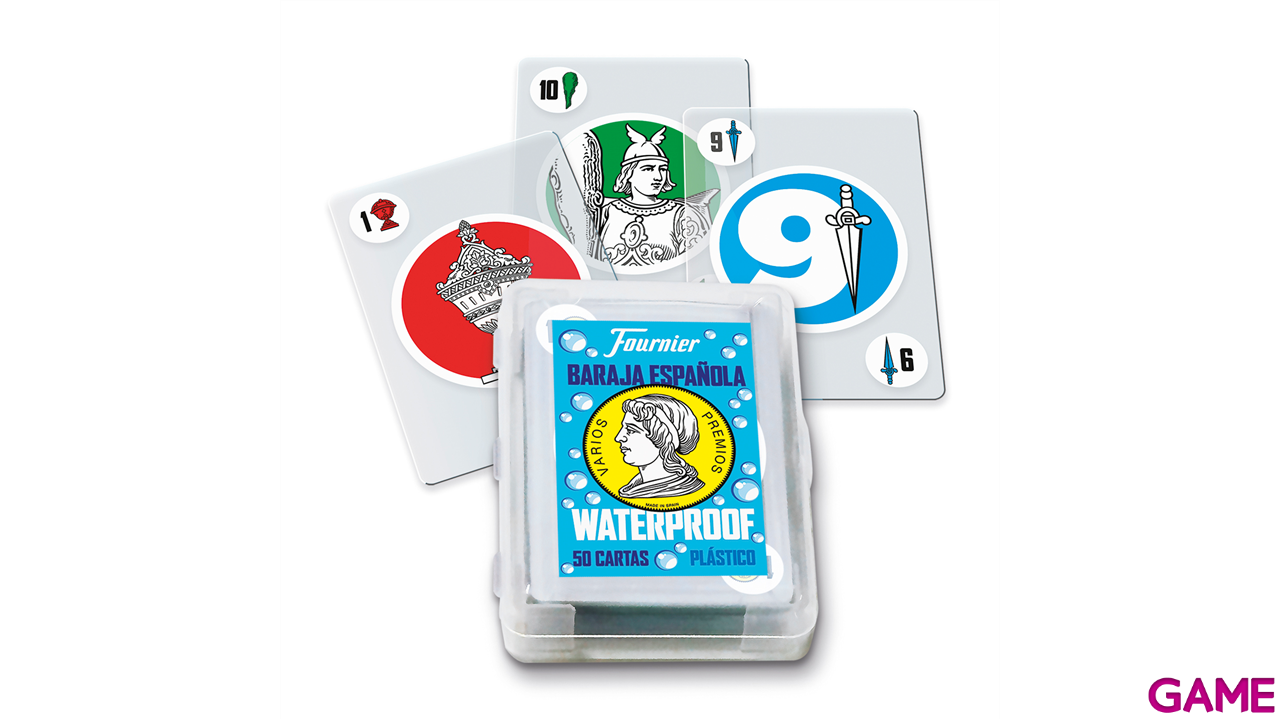 Baraja de cartas Española resistente al agua-2