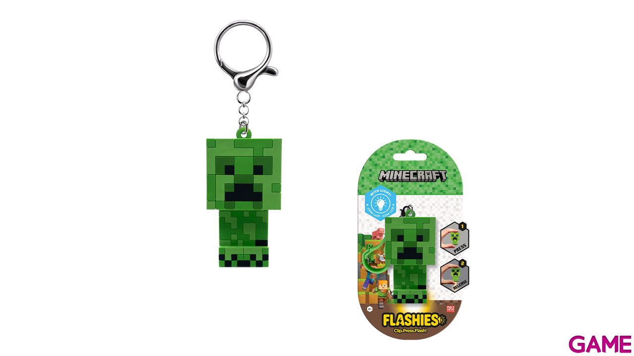 Figura 3D con Linterna Minecraft Creeper-0