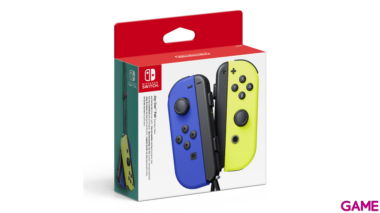 Joy-Con (Set Izda/Dcha) Azul Neón/Amarillo Neón - Batería Extraíble-0
